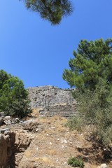 Obraz premium Priene ruins of an ancient antique city in Turkey