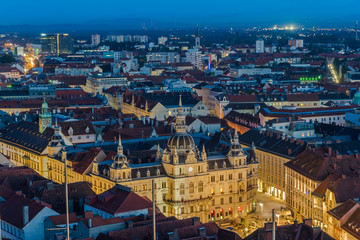 Graz main square from above