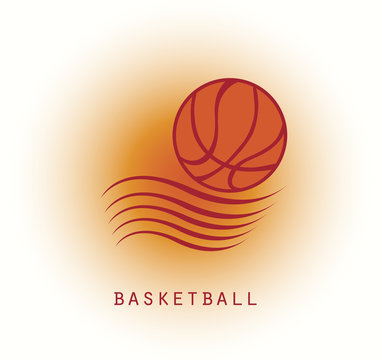 Abstract basketball logo