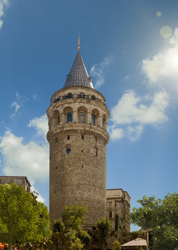 Galata Tower in Istanbul Turkey