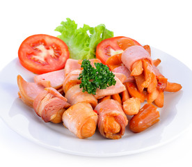 variety sausage for appetizer