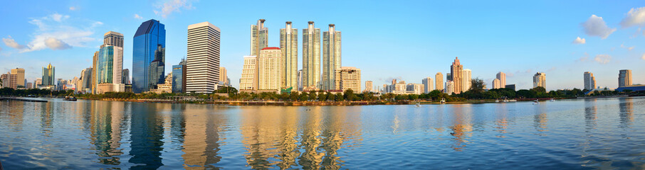 Benjakitti Public park  in Bangkok, Thailand. © thampapon1