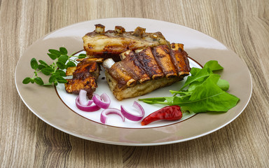 Roasted lamb ribs