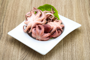 Marinated octopus