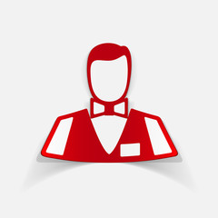 realistic design element: dealer casino