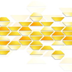 Geometric shapes on white background. Tech design