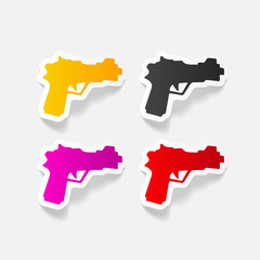 realistic design element: gun