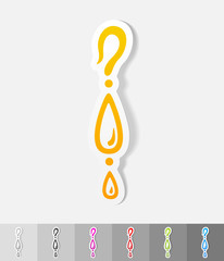 realistic design element. earring