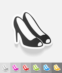 realistic design element. shoes