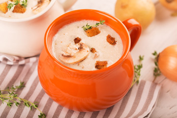 Delicious soup puree
