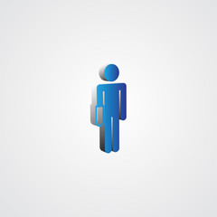 Blue 3d Hand illustration