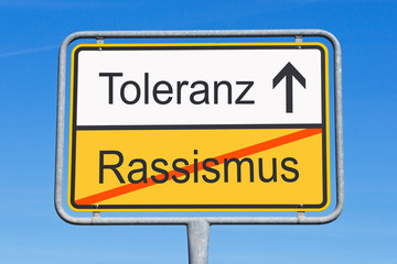 Toleranz statt Rassismus
