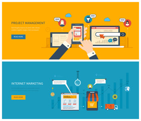 project management and internet marketing
