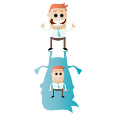 business mann schatten