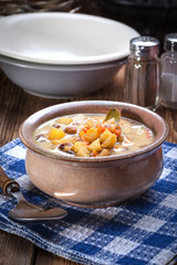 Mushroom soup.