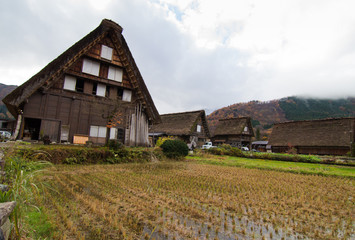 Fototapeta na wymiar Historical Japanese Village - Shirakawago 