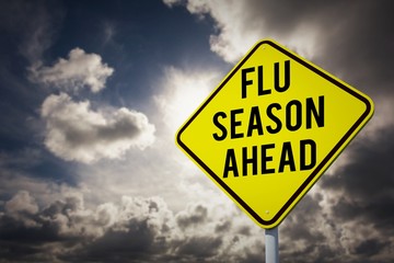 Composite image of flu season ahead - obrazy, fototapety, plakaty