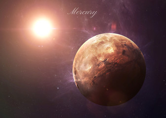 Plakat The Mercury from space showing all they beauty. Extremely