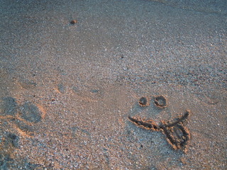 Рисунок на песке