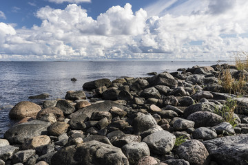 Rocky sea beach