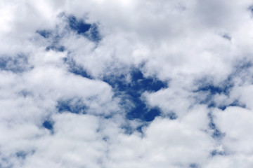Cloud on blue sky in the daytime.