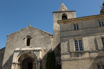 Fototapeta na wymiar St. Vincent's church in Les Baux de Provence, France