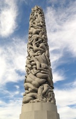 Fototapeta na wymiar statues in Vigelandspark