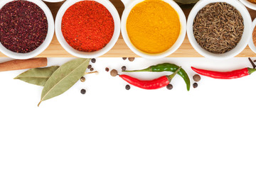 Various spices selection