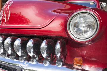 Front detail of 1951 Mercury Cou
