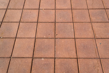 Red paving brick background