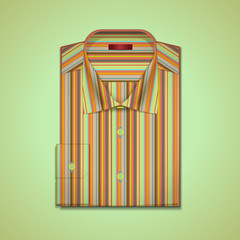 Vector illustration of a striped shirt - 91943590