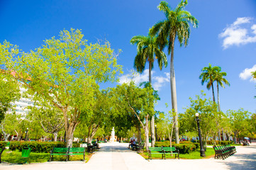 CIEGO DE AVILA, CUBA - SEPTEMBER 5, 2015: Downtown of the Province capital.