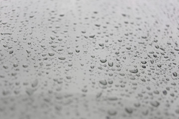 Rain drops on glass background.