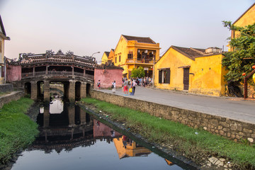 Fototapeta premium Japanese Bridge in the Old Quarter, Hoi An, Vietnam