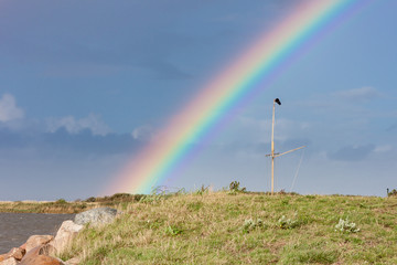Regenbogen am Bodden