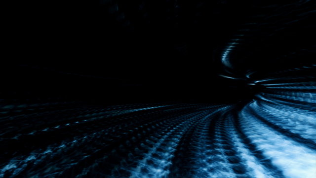 Video Background 2108: Streaming through a tunnel of refracted light (Video Loop).