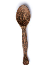 wooden spoon isolated on white background.