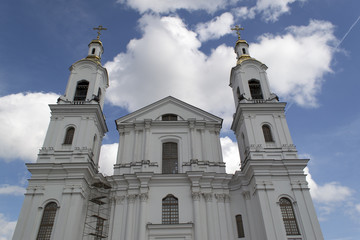 Obraz premium White Russian orthodox church
