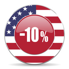 10 percent sale retail icon