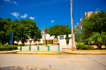 CIEGO DE AVILA, CUBA - SEPTEMBER 5, 2015: Downtown of the Province capital.