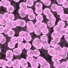 Abstract bacteria cells seamless texture or background