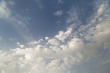 background beautiful clouds in the sky at sunset