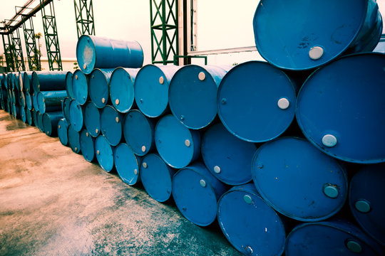Industry oil barrels or chemical drums