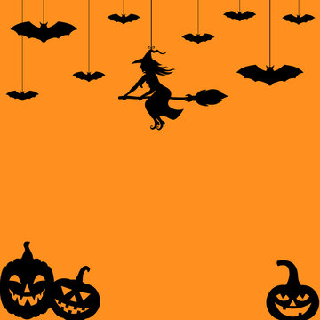 Halloween silhouette background