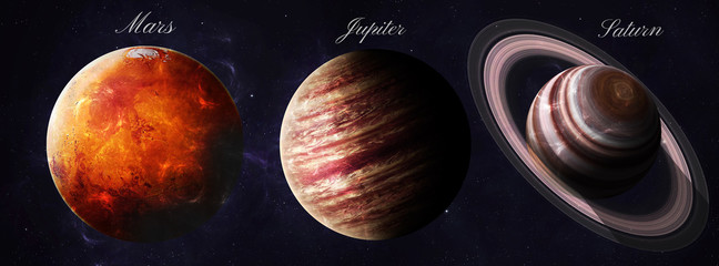 The solar system planets shot from space showing all they beauty © Vadimsadovski