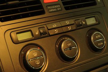 Worn car interior