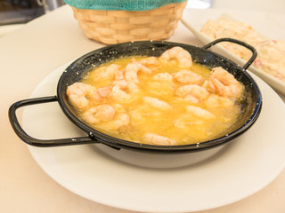 Garlic Prawns, Andalucia, Spain