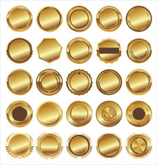 Golden badges collection