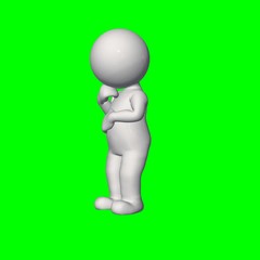3D people - thinks 1 - green screen