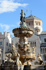 Trento - fontana del Nettuno